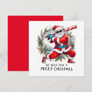 Baseball Weihnachten mit dem Weihnachtsmann