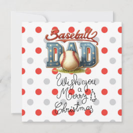 Baseball Weihnachten mit Geschenken und Ball