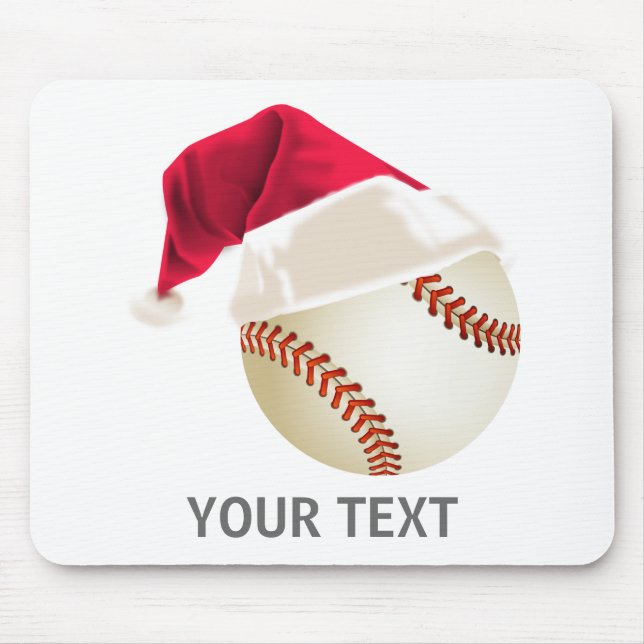 Baseball-Weihnachten Mousepad (Vorne)