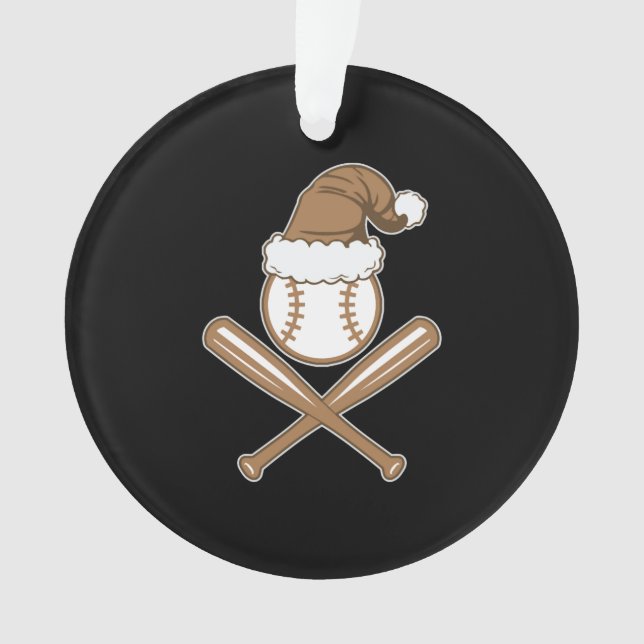 Baseball Weihnachten Ornament (Vorderseite)