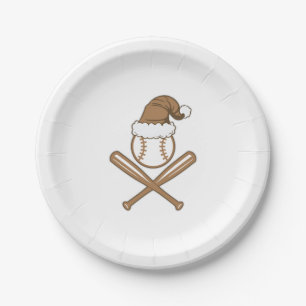 Baseball Weihnachten Pappteller