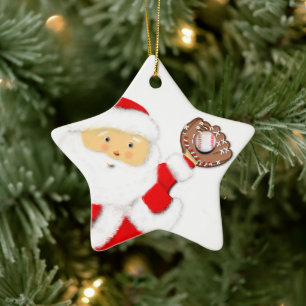 Baseball-Weihnachten-Santa Keramik Ornament