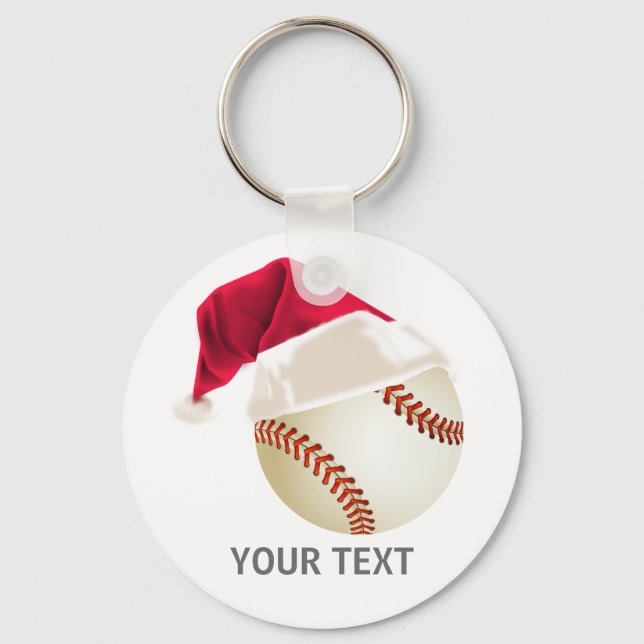 Baseball-Weihnachten Schlüsselanhänger (Vorderseite)