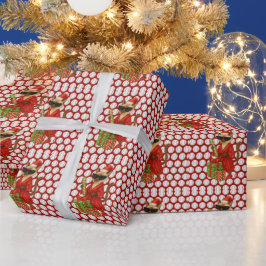 Baseball Weihnachten Thema für Cat Lovers Geschenkpapier