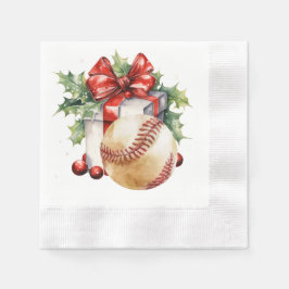 Baseball Weihnachten Thema Serviette