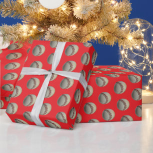 BASEBALL-WEIHNACHTS-GESCHENKPAPIER GESCHENKPAPIER