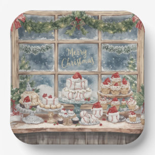 Baseball Weihnachtsbäckerei Leckereien Urlaub Pappteller