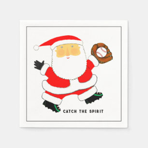 Baseball Weihnachtsfeiertag Serviette