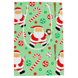 Baseball Weihnachtsfest Mittlere Geschenktasche Mittlere Geschenktüte