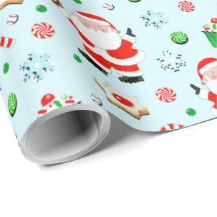 Baseball Weihnachtsgeschenk Geschenkpapier