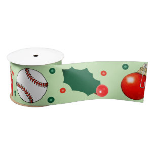 Baseball Weihnachtsgeschenk Satin Ribbon Satinband