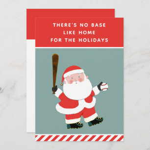 Baseball Weihnachtskarten Feiertagskarte
