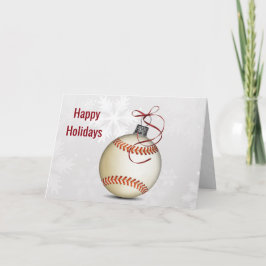 Baseball Weihnachtskarten Feiertagskarte