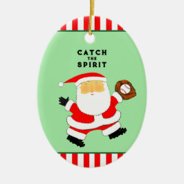 Baseball Weihnachtskollektiv Keramik Ornament