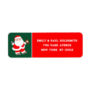 Baseball Weihnachtslabel