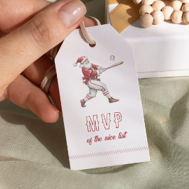 Baseball-Weihnachtsmann MVP der Nice List Weihnach Geschenkanhänger