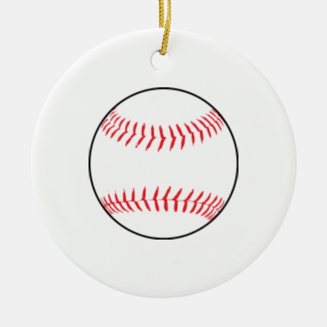 Baseball Weihnachtsschmuck (Vorne)