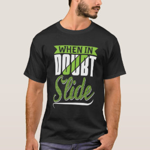 Baseball - wenn im Zweifel schiebe Funny Catcher u T-Shirt
