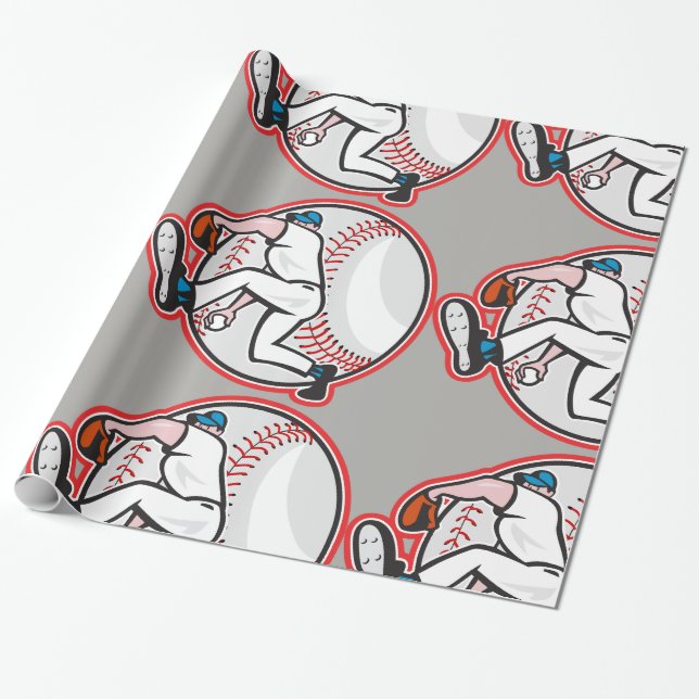 Baseball-Werfer-glattes Packpapier (Ungerollt)