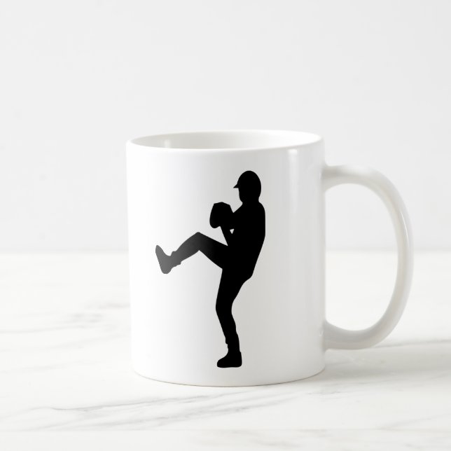 Baseball - Werfer Kaffeetasse (Rechts)