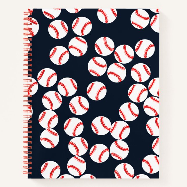 Baseball Wide Ruled-Notebook Notizbuch (Vorderseite)