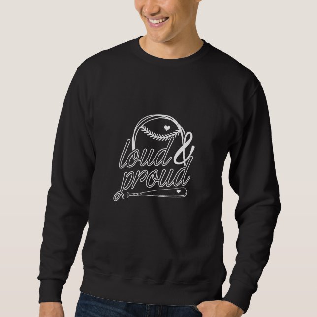 Baseball Womens Baseball Player Softball Baseball  Sweatshirt (Vorderseite)