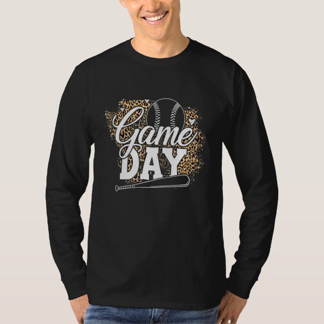 Baseball Womens Game Day Baseball Player Softball  T-Shirt (Vorderseite)