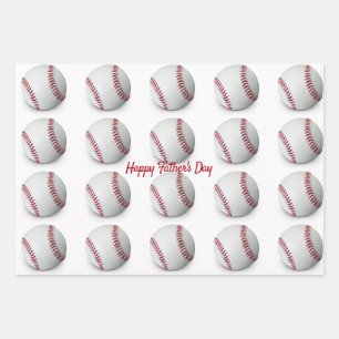 Baseball Wrapping Paper Flat Sheet Set 3 Geschenkpapier Set