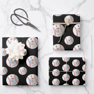 Baseball-Wrapping-Papier für benutzerdefiniertes F Geschenkpapier Set