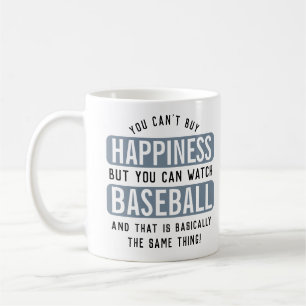 Baseball zu beobachten ist Glück Funny Baseball Kaffeetasse