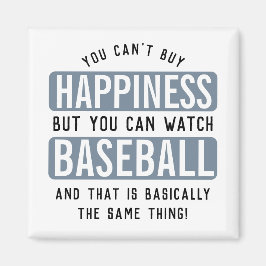 Baseball zu beobachten ist Glück Funny Baseball Magnet