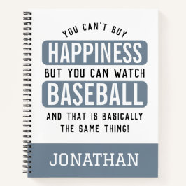 Baseball zu beobachten ist Glück Funny Baseball Notizbuch