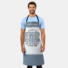 Baseball zu beobachten ist Glück Funny Baseball Schürze