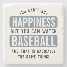 Baseball zu beobachten ist Glück Funny Baseball Steinuntersetzer