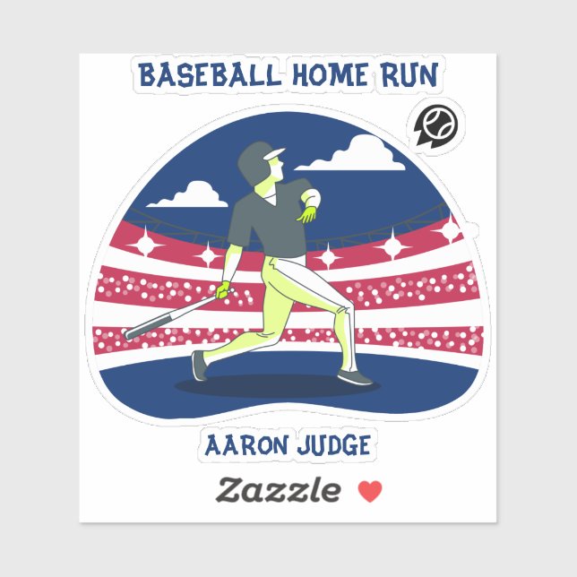 Baseball Zuhause Lauf Aaron Judge Aufkleber (Blatt)