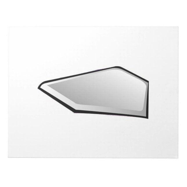 Baseball Zuhause Plate Notizblock (Vorderseite)