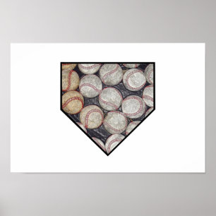 Baseball-Zuhause Poster