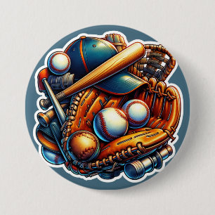 Baseball Zuhause Run Heroes Button