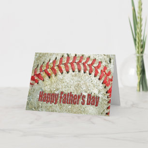 Baseball zum Vatertag Karte