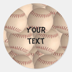 Baseballaufkleber Runder Aufkleber