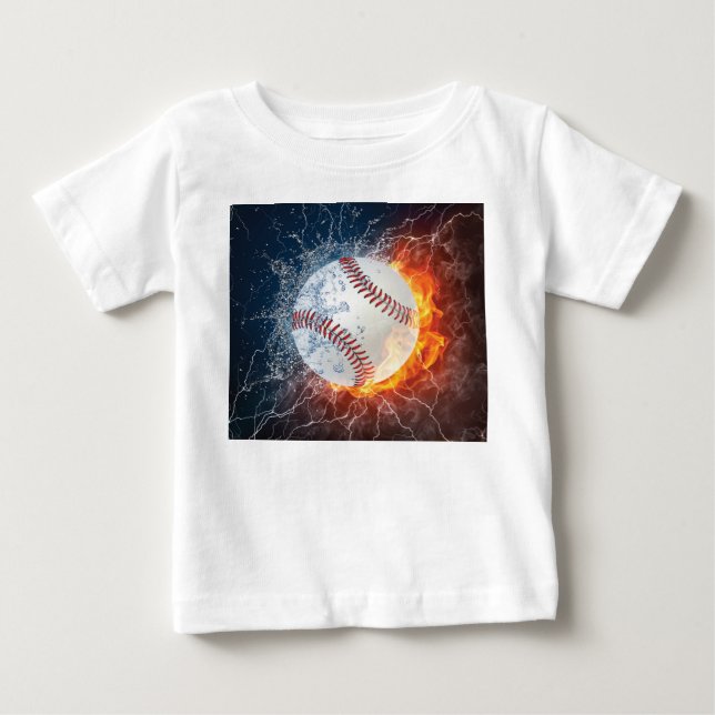 Baseballball Baby T-shirt (Vorderseite)