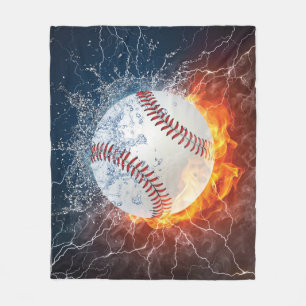 Baseballball Fleecedecke