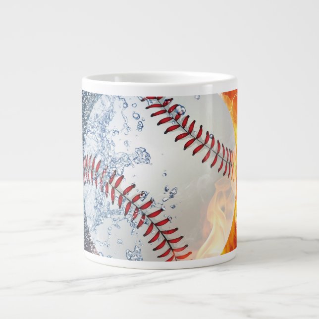 Baseballball Jumbo-Tasse (Vorderseite)