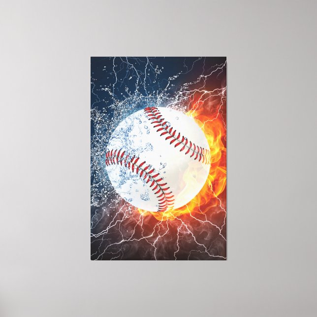 Baseballball Leinwanddruck (Vorderseite)
