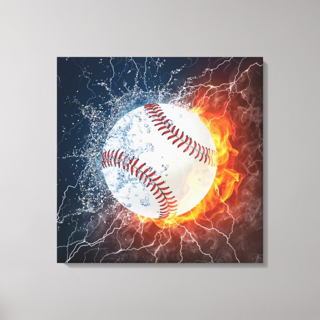 Baseballball Leinwanddruck (Vorderseite)