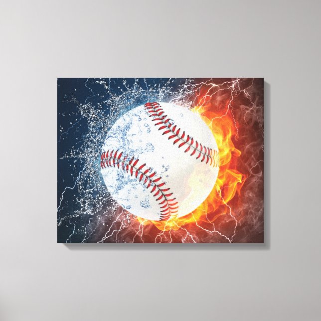 Baseballball Leinwanddruck (Vorderseite)