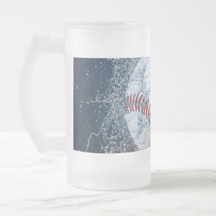 Baseballball Mattglas Bierglas