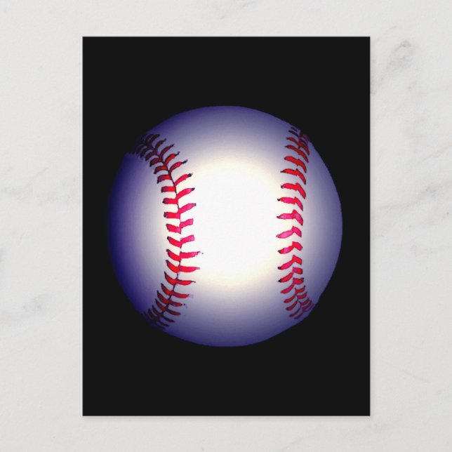 Baseballball Postkarte (Vorderseite)