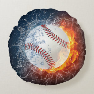 Baseballball Rundes Kissen