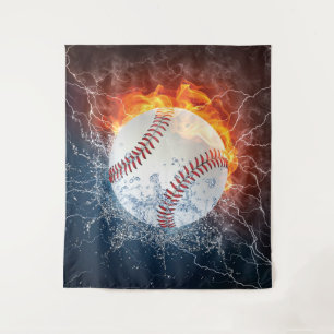 Baseballball Wandteppich